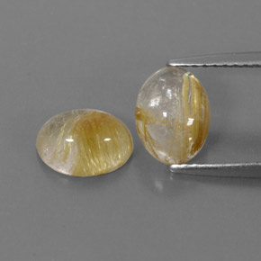  ct natürliche gelber Rutilquarz-Edelsteine, Transparent, Transparent / Lichtdurchlässig