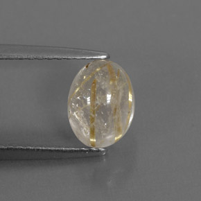1,61 ctw natürlicher gelber Rutilquarz, Transparent, Transparent / Lichtdurchlässig