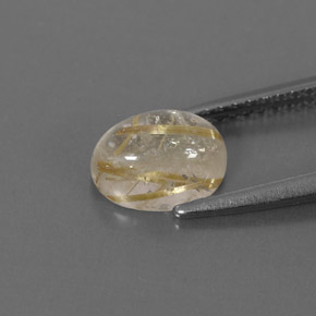 1,61 ctw natürlicher gelber Rutilquarz, Transparent, Transparent / Lichtdurchlässig