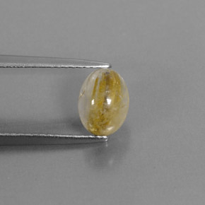 1,73 ctw natürlicher gelber Rutilquarz, Transparent, Transparent / Lichtdurchlässig