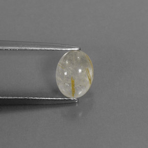 1,47 ctw natürlicher gelber Rutilquarz, Transparent, Transparent / Lichtdurchlässig