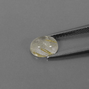 1,47 ctw natürlicher gelber Rutilquarz, Transparent, Transparent / Lichtdurchlässig