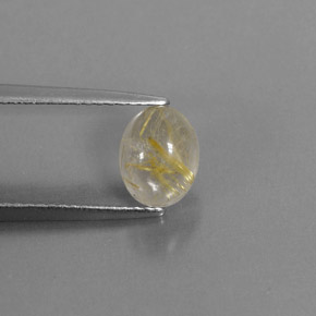 1,48 ctw natürlicher gelber Rutilquarz, Transparent, Transparent / Lichtdurchlässig