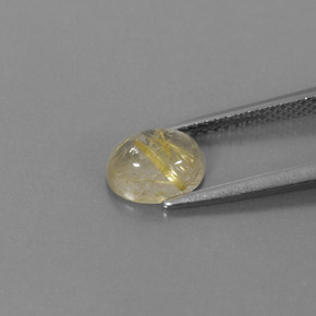 1,48 ctw natürlicher gelber Rutilquarz, Transparent, Transparent / Lichtdurchlässig