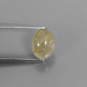 1,82 ctw natürlicher gelber Rutilquarz, Transparent, Transparent / Lichtdurchlässig