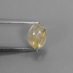 1,61 ctw natürlicher gelber Rutilquarz, Transparent, Transparent / Lichtdurchlässig