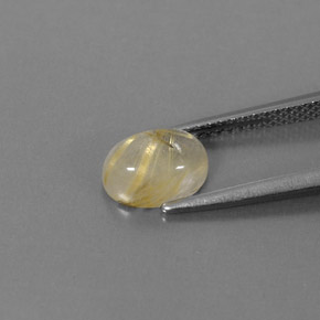 1,61 ctw natürlicher gelber Rutilquarz, Transparent, Transparent / Lichtdurchlässig