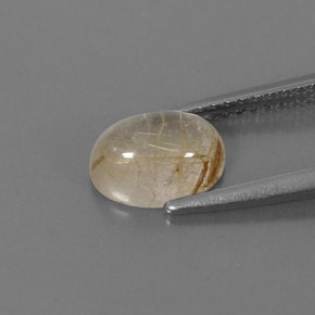 1,47 ctw natürlicher gelber Rutilquarz, Transparent, Transparent / Lichtdurchlässig