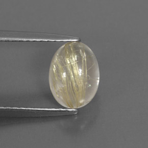 1,60 ctw natürlicher gelber Rutilquarz, Transparent, Transparent / Lichtdurchlässig
