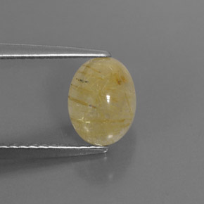 1,45 ctw natürlicher gelber Rutilquarz, Transparent, Transparent / Lichtdurchlässig