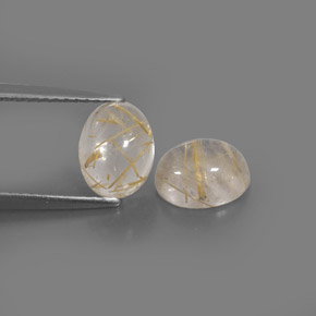  ct natürliche gelber Rutilquarz-Edelsteine, Transparent, Transparent / Lichtdurchlässig