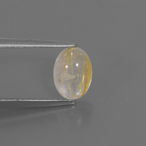 1,42 ctw natürlicher gelber Rutilquarz, Transparent, Transparent / Lichtdurchlässig