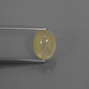1,60 ctw natürlicher gelber Rutilquarz, Transparent, Transparent / Lichtdurchlässig