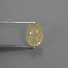 1,67 ctw natürlicher gelber Rutilquarz, Transparent, Transparent / Lichtdurchlässig
