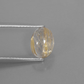 1,63 ctw natürlicher gelber Rutilquarz, Transparent, Transparent / Lichtdurchlässig