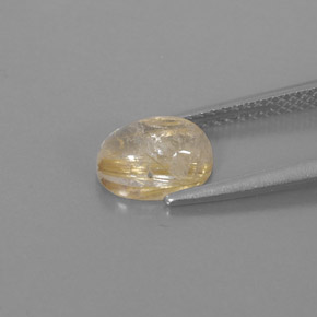 1,63 ctw natürlicher gelber Rutilquarz, Transparent, Transparent / Lichtdurchlässig