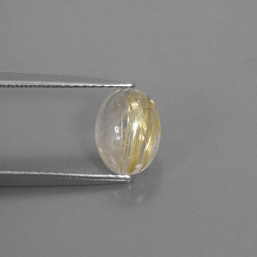 1,69 ctw natürlicher gelber Rutilquarz, Transparent, Transparent / Lichtdurchlässig