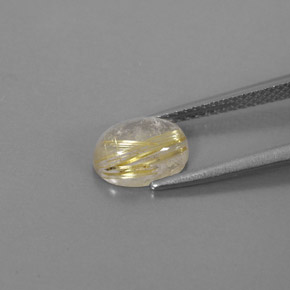 1,69 ctw natürlicher gelber Rutilquarz, Transparent, Transparent / Lichtdurchlässig