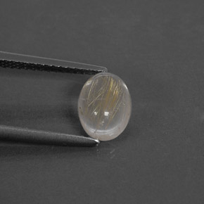 1,35 ctw natürlicher gelber Rutilquarz, Transparent, Transparent / Lichtdurchlässig
