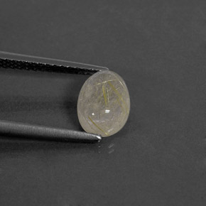 1,46 ctw natürlicher gelber Rutilquarz, Transparent, Transparent / Lichtdurchlässig