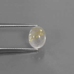 1,68 ctw natürlicher gelber Rutilquarz, Transparent, Transparent / Lichtdurchlässig