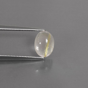 1,54 ctw natürlicher gelber Rutilquarz, Transparent, Transparent / Lichtdurchlässig