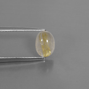 1,45 ctw natürlicher gelber Rutilquarz, Transparent, Transparent / Lichtdurchlässig