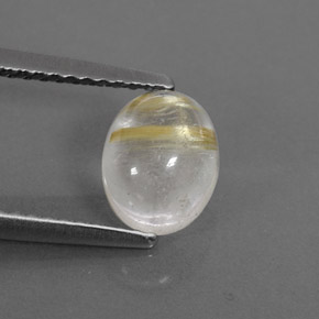 1,45 ctw natürlicher gelber Rutilquarz, Transparent, Transparent / Lichtdurchlässig
