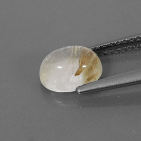 1,45 ctw natürlicher gelber Rutilquarz, Transparent, Transparent / Lichtdurchlässig
