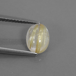 1,54 ctw natürlicher gelber Rutilquarz, Transparent, Transparent / Lichtdurchlässig