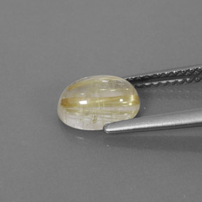 1,54 ctw natürlicher gelber Rutilquarz, Transparent, Transparent / Lichtdurchlässig