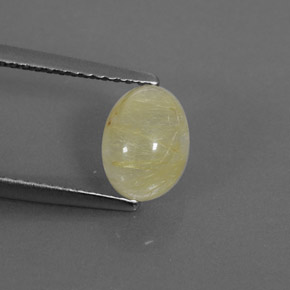 1,58 ctw natürlicher gelber Rutilquarz, Transparent, Transparent / Lichtdurchlässig