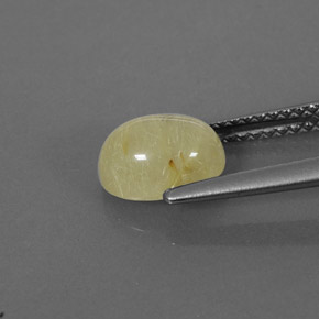 1,58 ctw natürlicher gelber Rutilquarz, Transparent, Transparent / Lichtdurchlässig