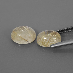  ct natürliche gelber Rutilquarz-Edelsteine, Transparent, Transparent / Lichtdurchlässig