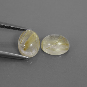  ct natürliche gelber Rutilquarz-Edelsteine, Transparent, Transparent / Lichtdurchlässig