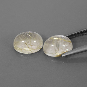  ct natürliche gelber Rutilquarz-Edelsteine, Transparent, Transparent / Lichtdurchlässig