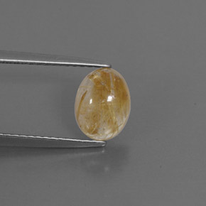 1,48 ctw natürlicher gelber Rutilquarz, Transparent, Transparent / Lichtdurchlässig