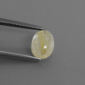 1,40 ctw natürlicher gelber Rutilquarz, Transparent, Transparent / Lichtdurchlässig