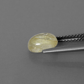 1,40 ctw natürlicher gelber Rutilquarz, Transparent, Transparent / Lichtdurchlässig
