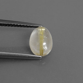 1,52 ctw natürlicher gelber Rutilquarz, Transparent, Transparent / Lichtdurchlässig