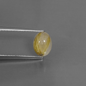 1,44 ctw natürlicher gelber Rutilquarz, Transparent, Transparent / Lichtdurchlässig