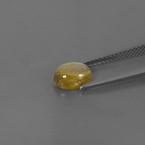 1,44 ctw natürlicher gelber Rutilquarz, Transparent, Transparent / Lichtdurchlässig