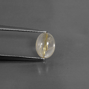 1,33 ctw natürlicher gelber Rutilquarz, Transparent, Transparent / Lichtdurchlässig