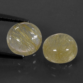  ct natürliche gelber Rutilquarz-Edelsteine, Transparent, Transparent / Lichtdurchlässig