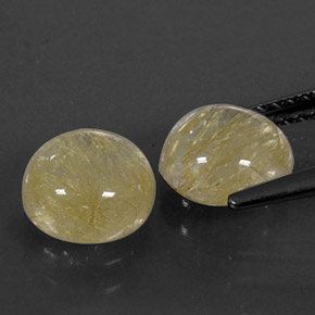  ct natürliche gelber Rutilquarz-Edelsteine, Transparent, Transparent / Lichtdurchlässig