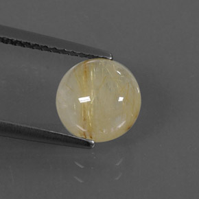 2,10 ctw natürlicher gelber Rutilquarz, Transparent, Transparent / Lichtdurchlässig