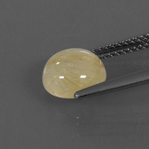 2,10 ctw natürlicher gelber Rutilquarz, Transparent, Transparent / Lichtdurchlässig