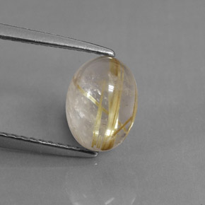 1,75 ctw natürlicher gelber Rutilquarz, Transparent, Transparent / Lichtdurchlässig