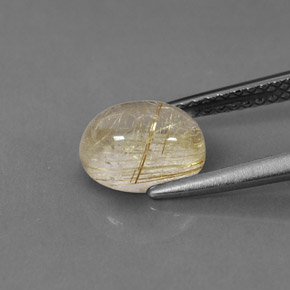 1,54 ctw natürlicher gelber Rutilquarz, Transparent, Transparent / Lichtdurchlässig