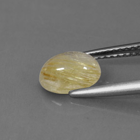 1,30 ctw natürlicher gelber Rutilquarz, Transparent, Transparent / Lichtdurchlässig